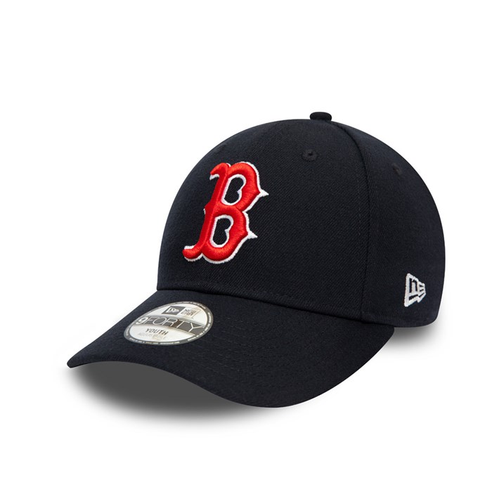 Boston Red Sox The League Youth 9FORTY Lippis Laivastonsininen - New Era Lippikset Tarjota FI-304958